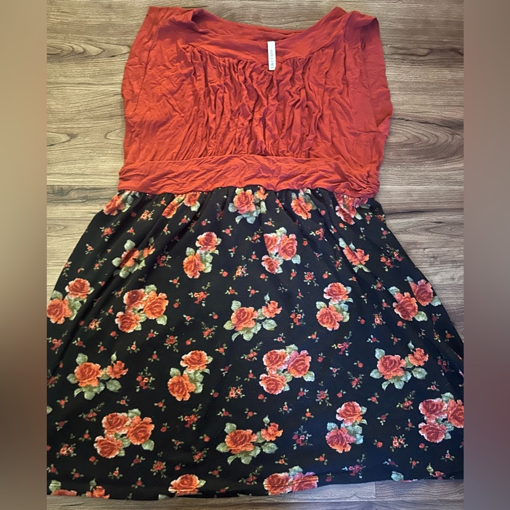 Modcloth I love Your Jersey Dress in red floral